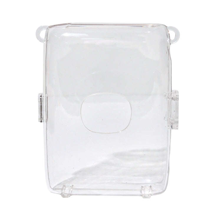 For FUJIFILM Instax mini Link 2 Crystal Hard Case Camera Bag with Shoulder Strap (Transparent)