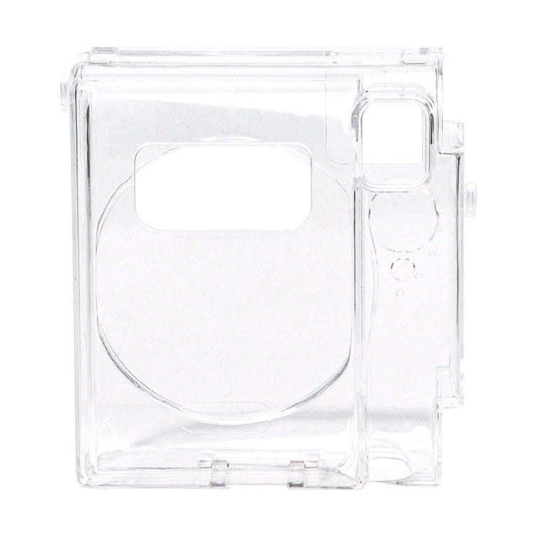 For FUJIFILM Instax mini 99 Crystal Hard Case Camera Bag with Shoulder Strap (Transparent)
