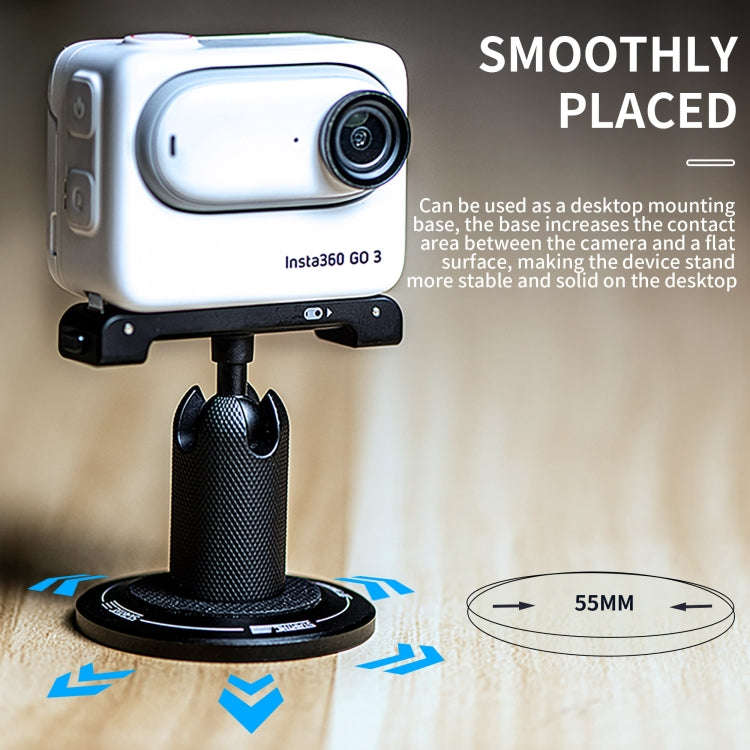 STARTRC Magnetic Base 1/4 Interface Metal Mount (Black)