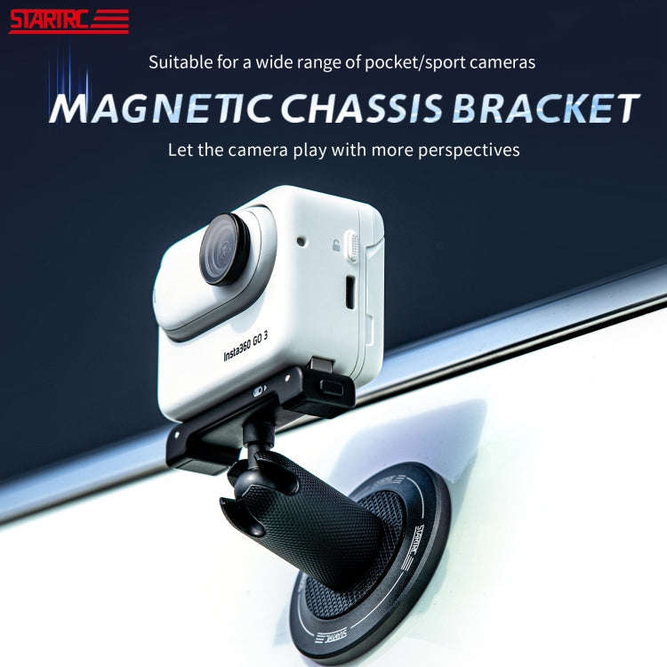 STARTRC Magnetic Base 1/4 Interface Metal Mount (Black)