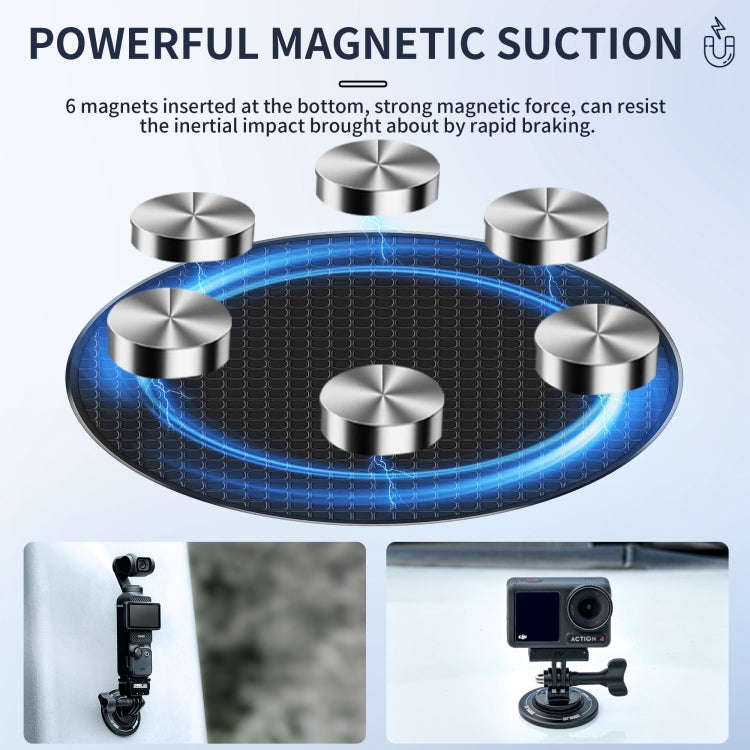 STARTRC Magnetic Base 1/4 Interface Metal Mount (Black)