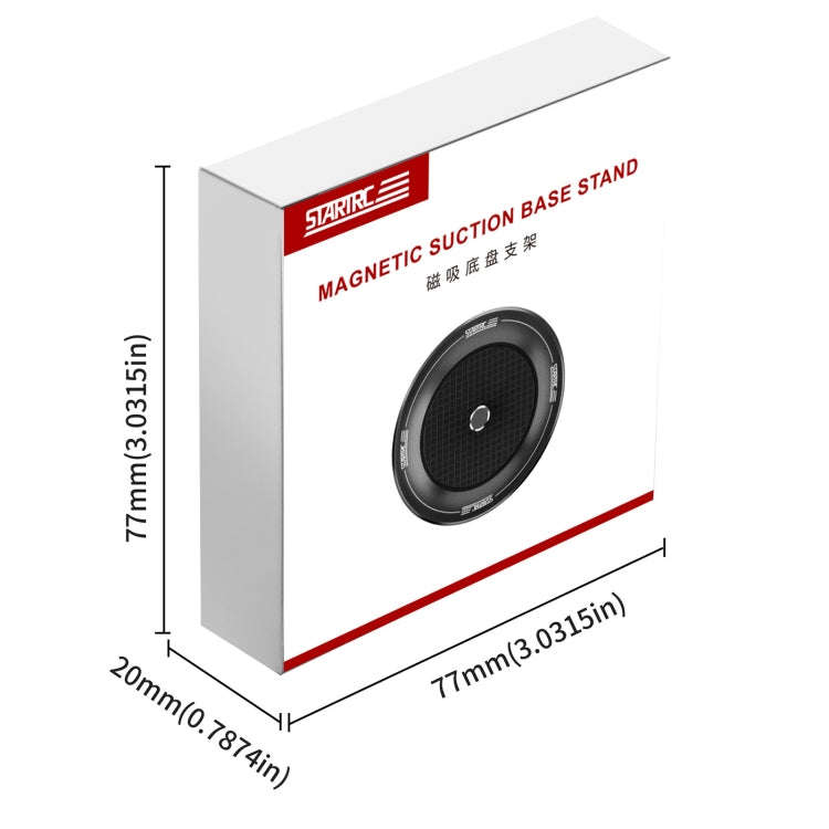 STARTRC Magnetic Base 1/4 Interface Metal Mount (Black)
