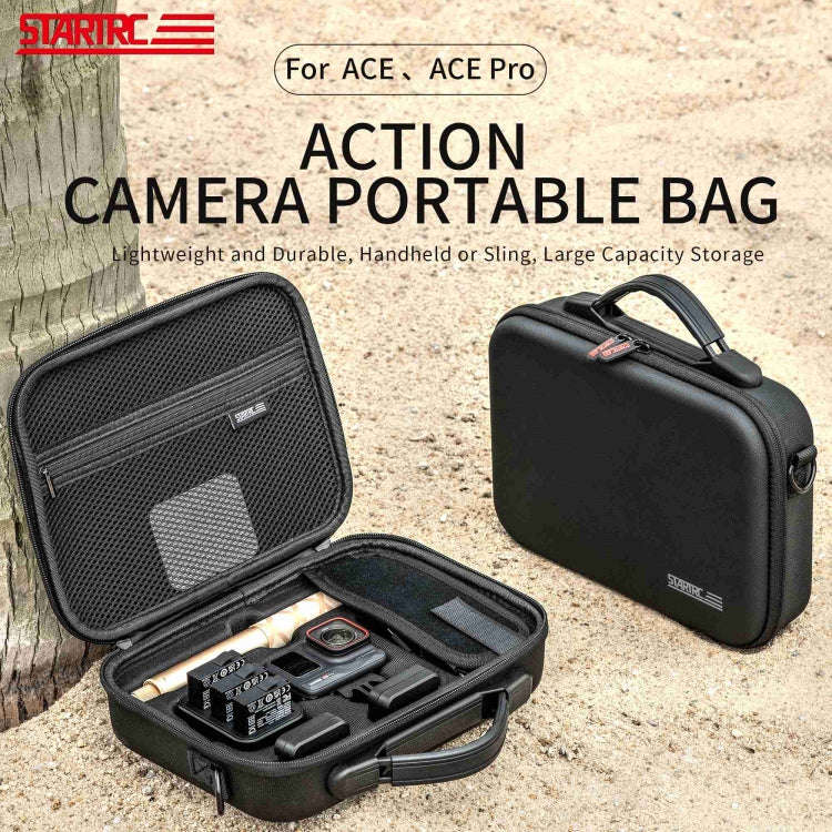 For Insta360 Ace / Ace Pro STARTRC Portable PU Storage Box Case (Black)