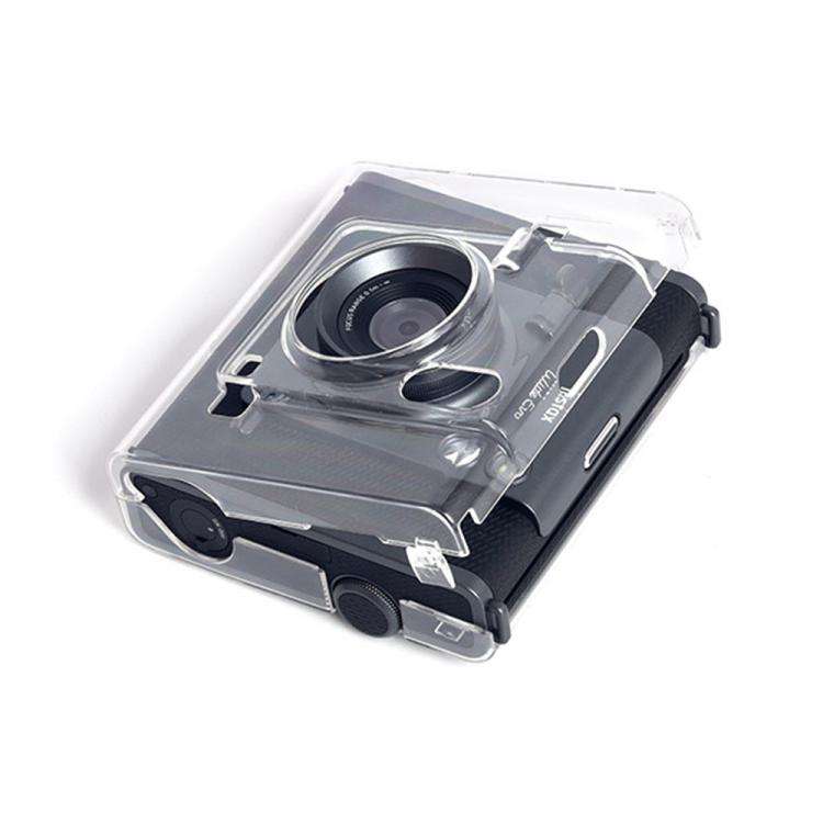 For FUJIFILM instax WIDE Evo Protective Crystal Shell Case with Strap (Transparent)