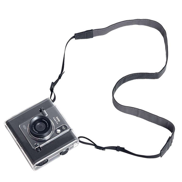 For FUJIFILM instax WIDE Evo Protective Crystal Shell Case with Strap (Transparent)