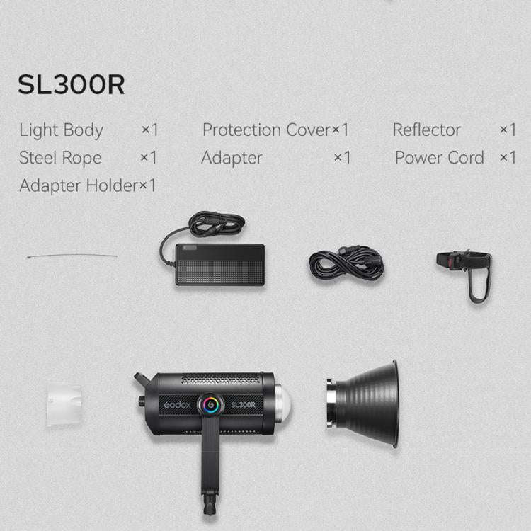 Godox SL300R RGB LED Video Light 310W CRI/TLCI 97+ COB Monolight Bowens Mount Studio Photo Light ...