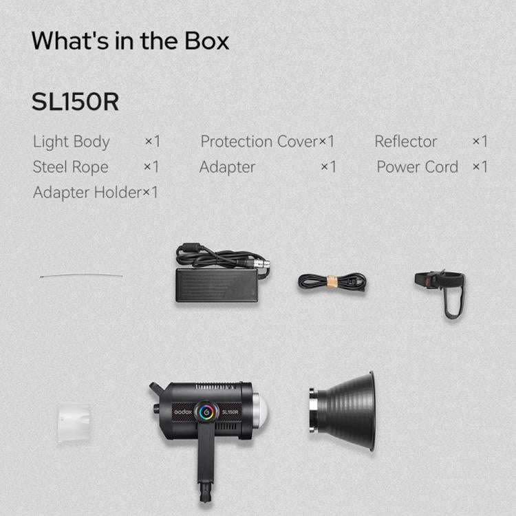 Godox SL150R RGB LED Video Light 165W CRI/TLCI 97+ COB Monolight Bowens Mount Studio Photo Light ...