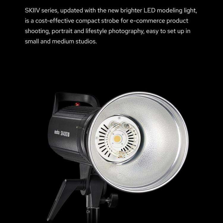 Godox SK300II-V Studio Flash Photo Light 300Ws Bowens Mount Monolight Light (EU Plug)