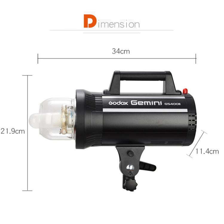 Godox Gemini GS400II Studio Flash Light 400Ws Bowens Mount Strobe Flash (UK Plug)