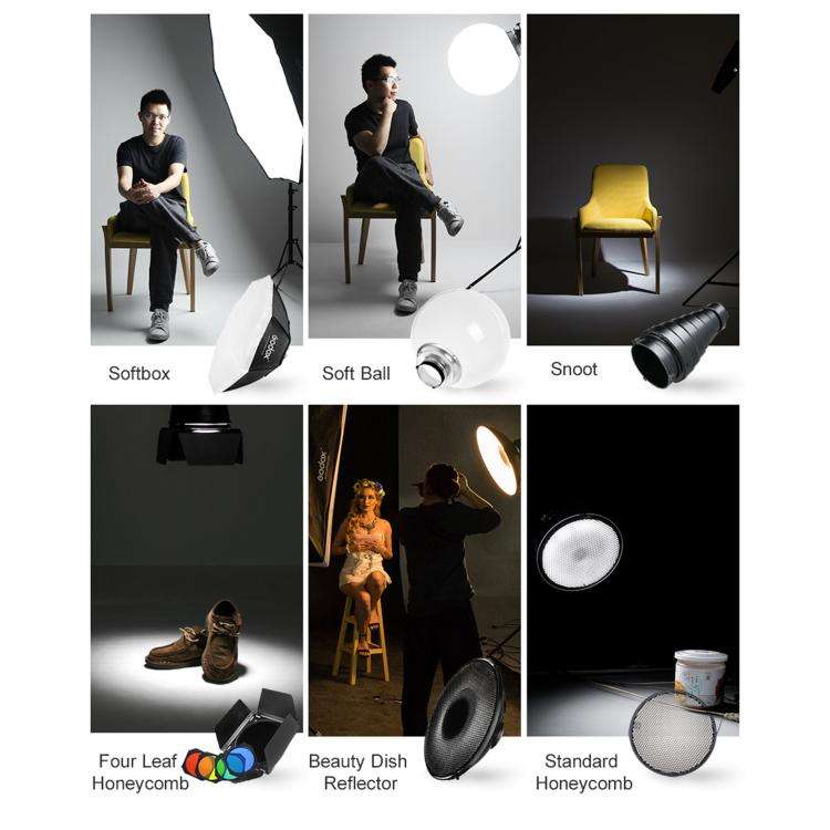 Godox QS1200II Strobe Studio Flash Light 1200Ws Bowens Mount High Speed Flash (EU Plug)