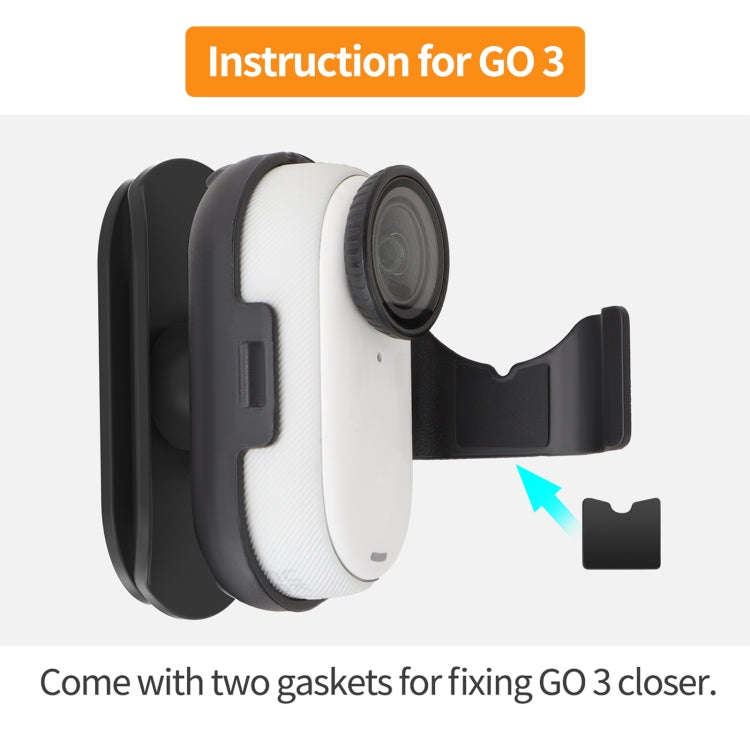 For Insta360 GO3 / GO 3S Sunnylife Baseball Hat Clip Mount Baseball Cap Clamp Quick Release Mount...