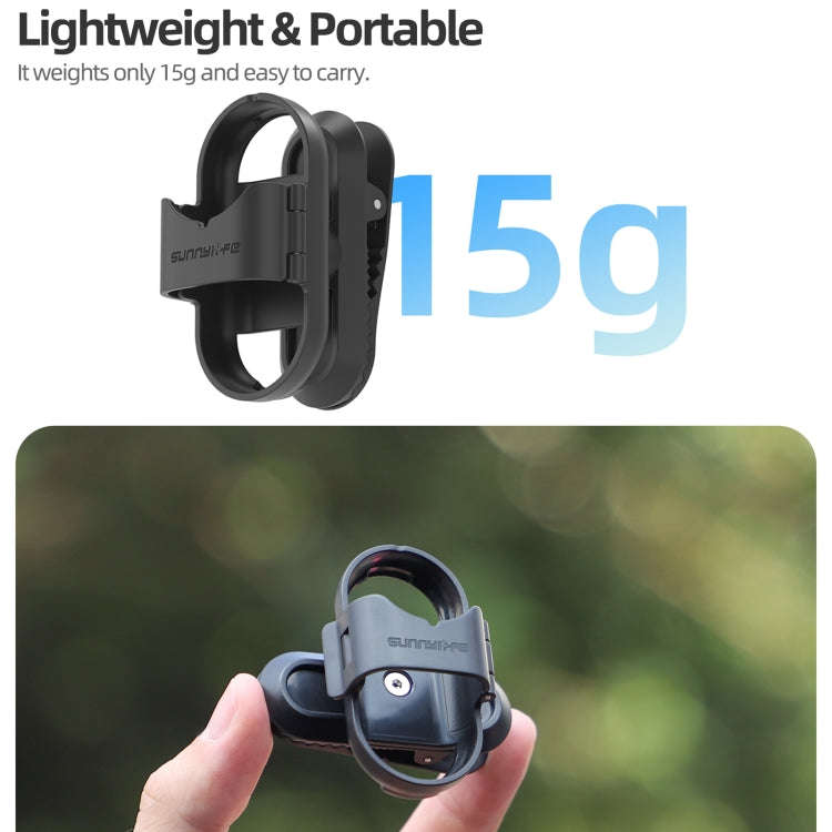 For Insta360 GO3 / GO 3S Sunnylife 360 Degree Rotation Backpack Clip Action Camera Clamp Mount (B...