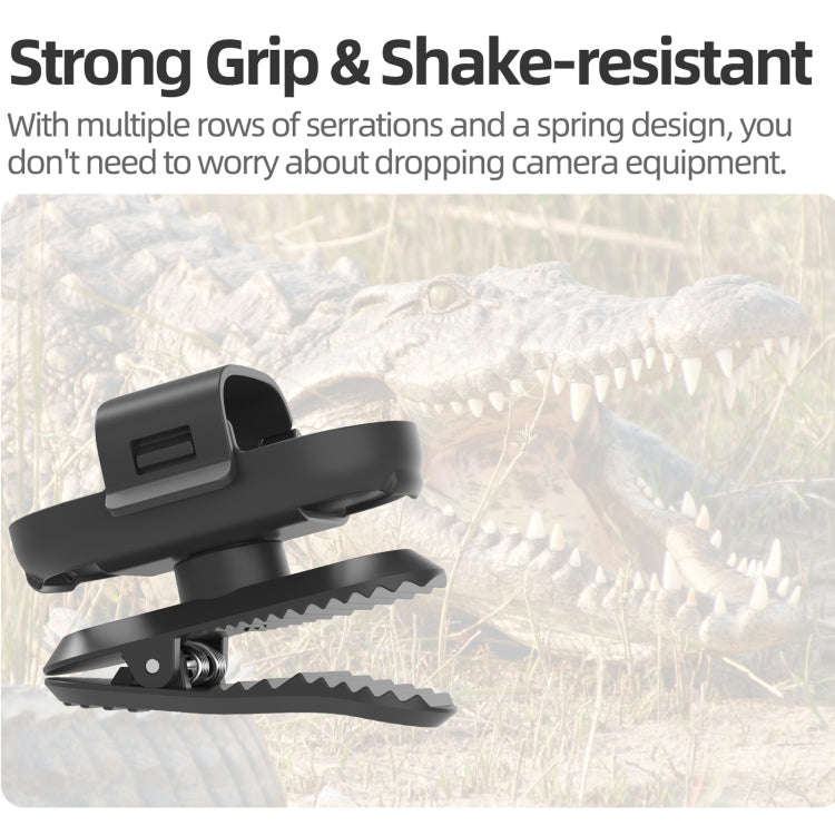 For Insta360 GO3 / GO 3S Sunnylife 360 Degree Rotation Backpack Clip Action Camera Clamp Mount (B...