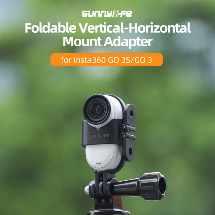 For Insta360 GO 3S / GO 3 Sunnylife Foldable Vertical-Horizontal Mount Adapter Protective Frame B...