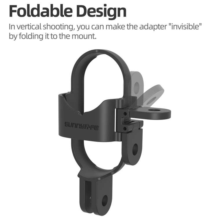 For Insta360 GO 3S / GO 3 Sunnylife Foldable Vertical-Horizontal Mount Adapter Protective Frame B...