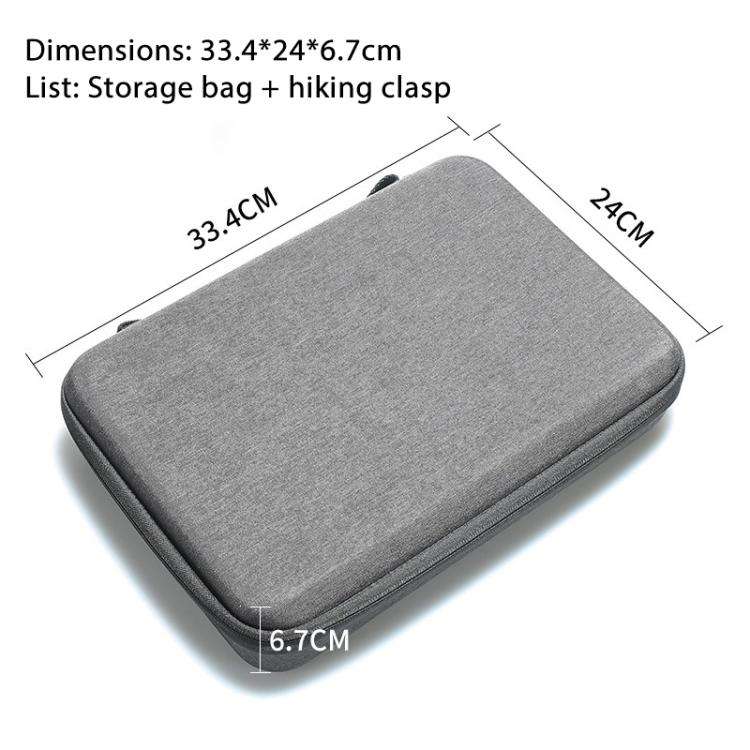 For Insta360 X4 / X5 Carrying Case Portable Storage Bag, Size:33.4 x 24 x 6.7cm (Grey)