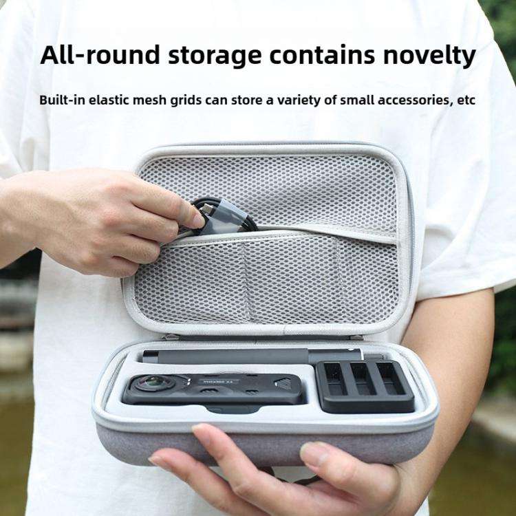 For Insta360 X4 / X5 Carrying Case Portable Storage Bag, Size: 24.2 x 16 x 6.3cm (Grey)