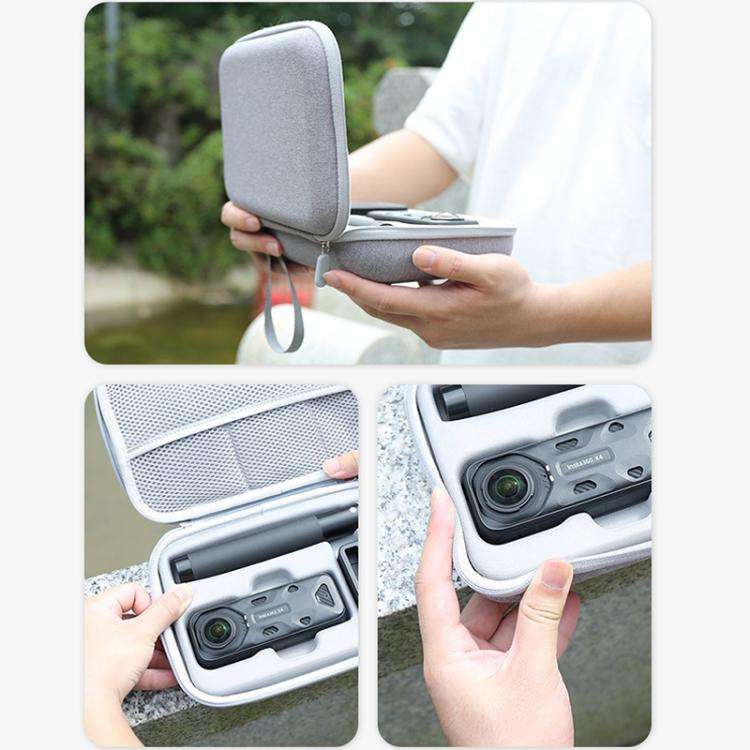 For Insta360 X4 / X5 Carrying Case Portable Storage Bag, Size: 24.2 x 16 x 6.3cm (Grey)