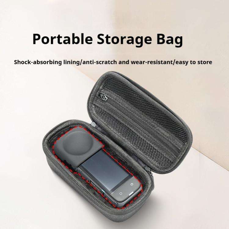 For Insta360 X4 / X5 Body Carrying Case Portable Storage Bag, Size: 16 x 8.1 x 6.6cm (Grey)