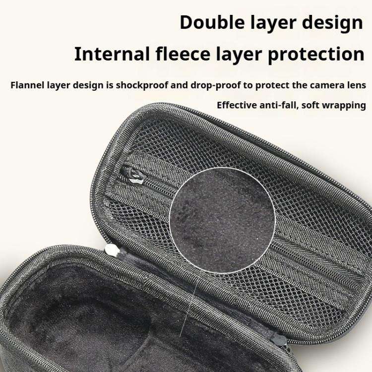 For Insta360 X4 / X5 Body Carrying Case Portable Storage Bag, Size: 16 x 8.1 x 6.6cm (Grey)