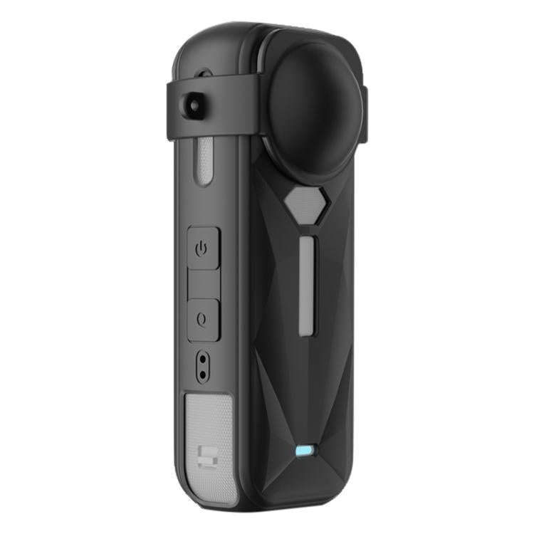 For Insta360 X5 Camera Body Cover Silicone Case with Lens Cover (Black)