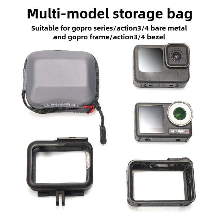Portable Body Half Coverage Storage Box Bag for GoPro / DJI Action Camera (Grey)