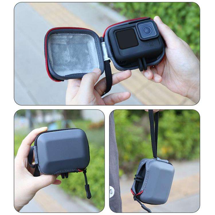 Portable Body Half Coverage Storage Box Bag for GoPro / DJI Action Camera (Grey)