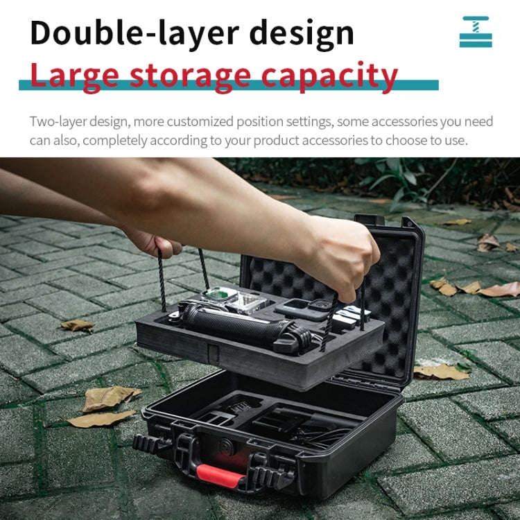 STARTRC Waterproof EVA ABS Dual-layer Suitcase Storage Box For GoPro HERO12 Black /11 Black /10 B...
