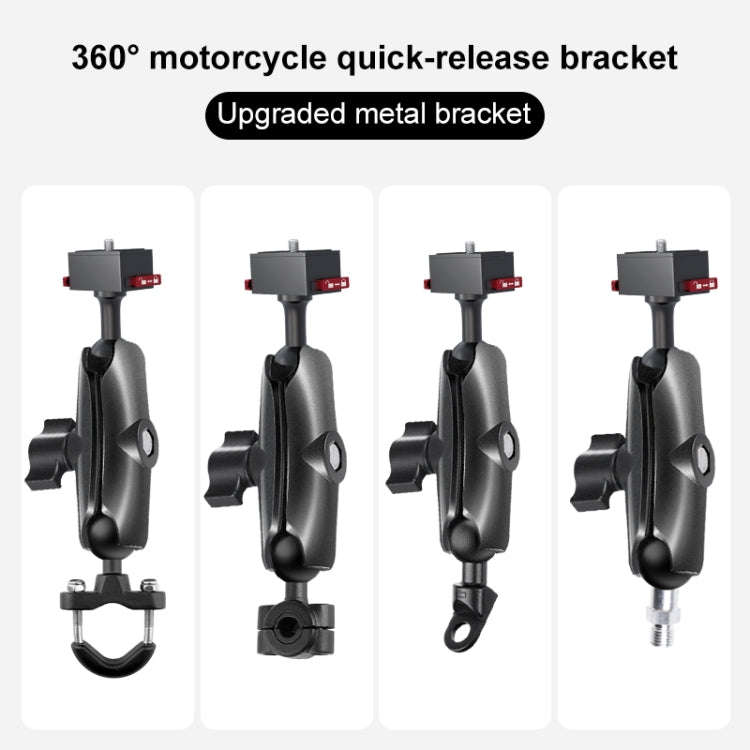 Metal Quick Release Base Adapter for GoPro, Insta360, DJI and Other Action Cameras (Black)