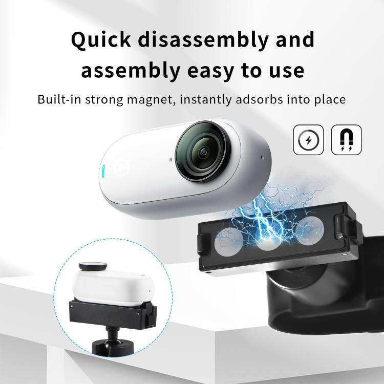 For Insta360 GO 3S / GO 3 STARTRC Silicone Wristband Snap Ring Quick Release Fixed Adapter Mount ...