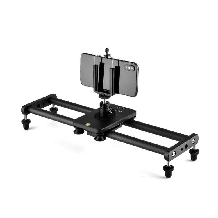 YELANGU L140T-A 40cm Carbon Fiber Slide Rail Track with Phone Clamp & BallHead Adapter for Smartp...