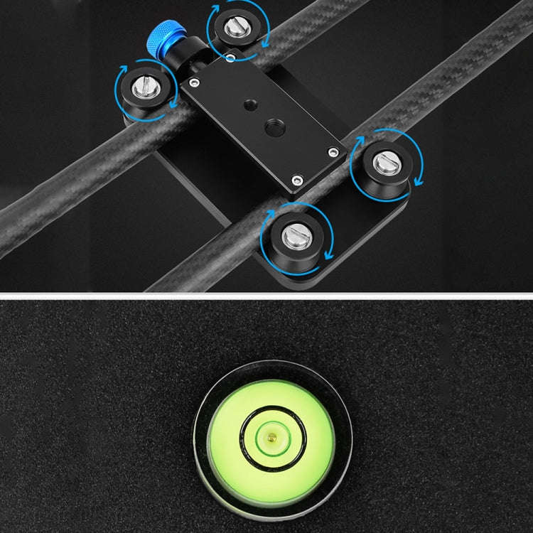 YELANGU L140T-A 40cm Carbon Fiber Slide Rail Track with Phone Clamp & BallHead Adapter for Smartp...
