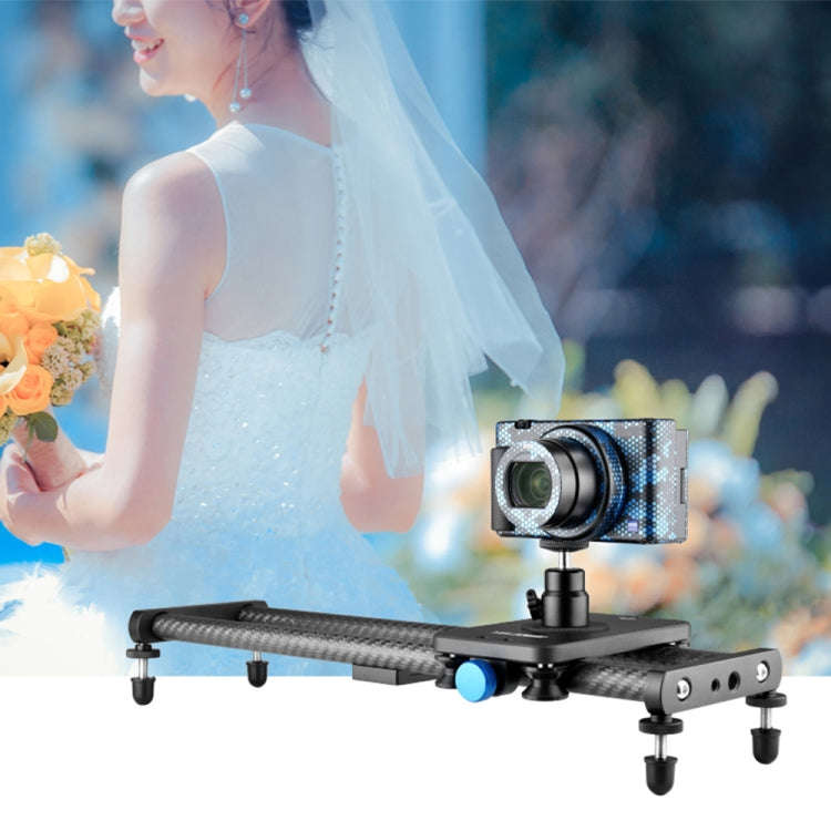 YELANGU L140T-A 40cm Carbon Fiber Slide Rail Track with Phone Clamp & BallHead Adapter for Smartp...