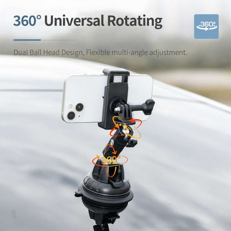 STARTRC Suction Cup Holder Bracket with Phone Clamp (Black)