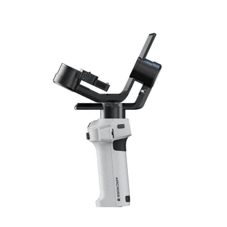 MOZA AirCross S 3 Axis Foldable Handheld Gimbal Stabilizer for DSLR Cameras and Smart Phone (White)