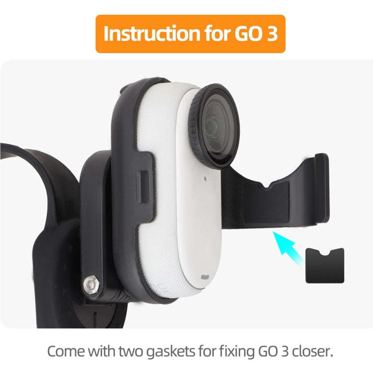 For Insta360 GO 3S / GO 3 Sunnylife Camera Strap Magnetic Mount Drone Mount Silicone Wristband Ba...