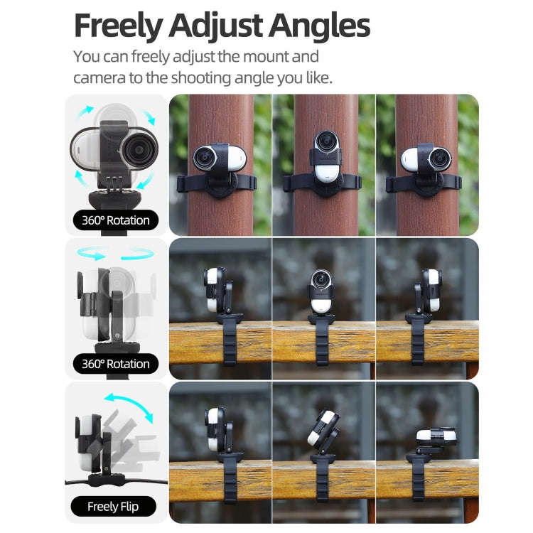 For Insta360 GO 3S / GO 3 Sunnylife Camera Strap Magnetic Mount Drone Mount Silicone Wristband Ba...