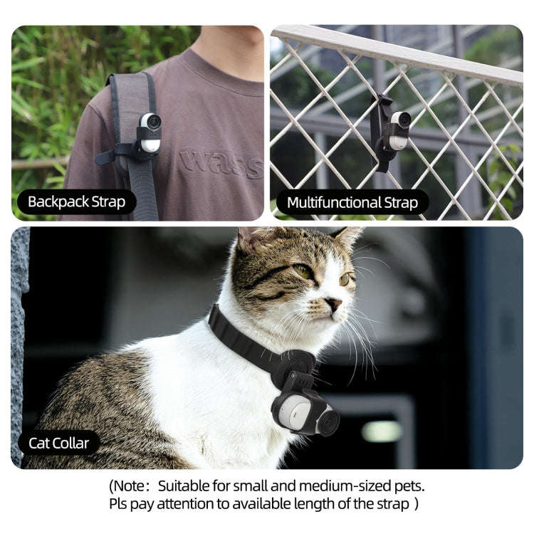 For Insta360 GO 3S / GO 3 Sunnylife Camera Strap Magnetic Mount Drone Mount Silicone Wristband Ba...
