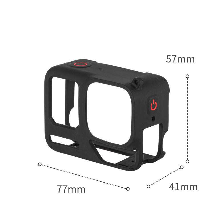 For Insta360 Ace Pro 2 STARTRC Body Silicone Case with Lens Cap & Lanyard (Black)