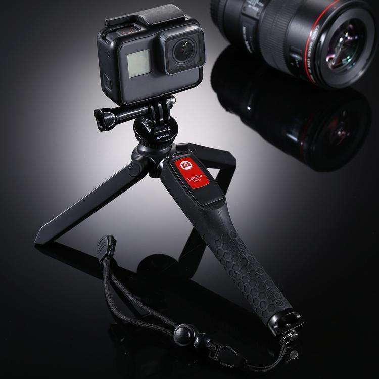 Letspro LY-11 3 in 1 Handheld Tripod Self-portrait Monopod Extendable Selfie Stick with Remote Sh...