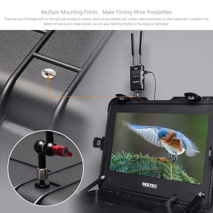 SEETEC WPC215 21.5 inch 1000nit High Bright Portable Carry-on Director Monitor Full HD 1920x1080 ...