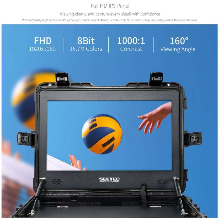 SEETEC WPC215 21.5 inch 1000nit High Bright Portable Carry-on Director Monitor Full HD 1920x1080 ...