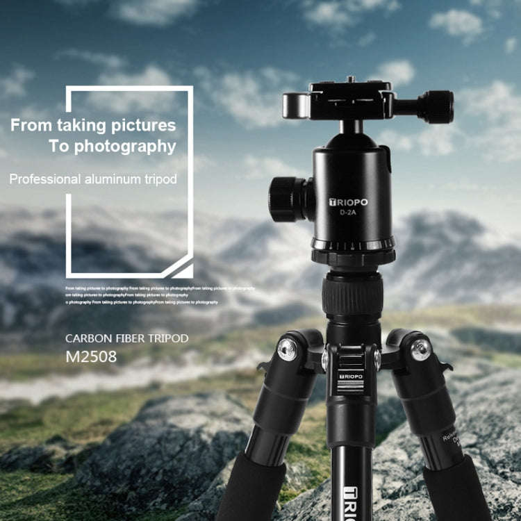 TRIOPO M2508 Multifunction Adjustable 4-Section Portable Aluminum Alloy Tripod Monopod with D-2A ...