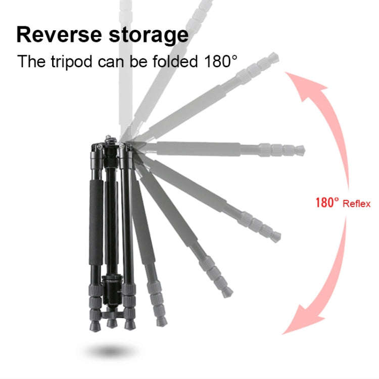 TRIOPO M2508 Multifunction Adjustable 4-Section Portable Aluminum Alloy Tripod Monopod with D-2A ...