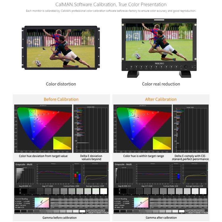 SEETEC P133 PRO 13.3 inch 1000nit High Bright Broadcast Monitor Full HD 1920x1080 Monitor (EU Plug)