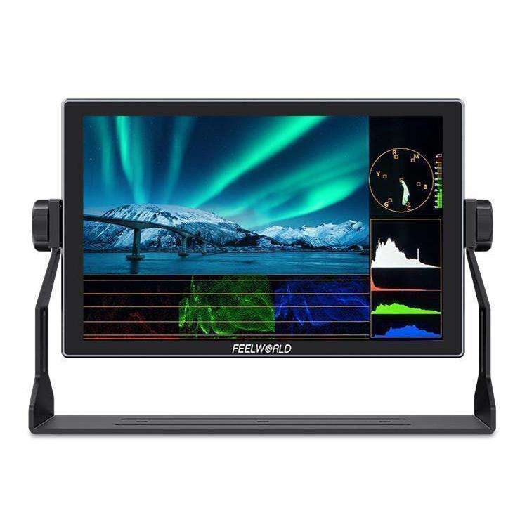 FEELWORLD S10 10.1 inch 12G SDI HDMI2.0 Camera Field Monitor High Brightness 1200nit Touchscreen ...
