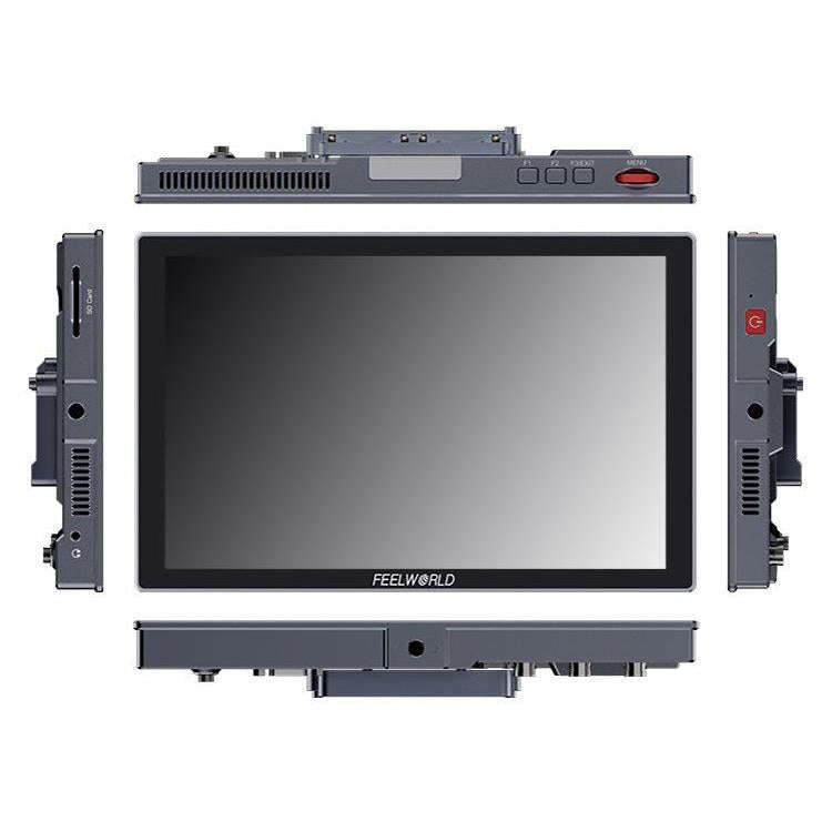 FEELWORLD S10 10.1 inch 12G SDI HDMI2.0 Camera Field Monitor High Brightness 1200nit Touchscreen ...