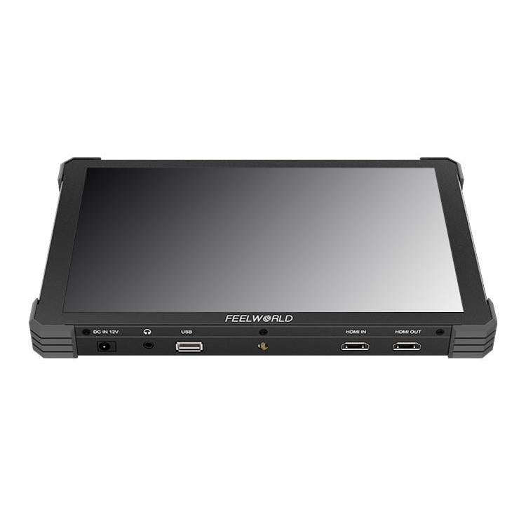 FEELWORLD T10 10.1 inch Aluminium DSLR Camera Field Monitor Touch Screen 4K HDMI Monitor (Black)