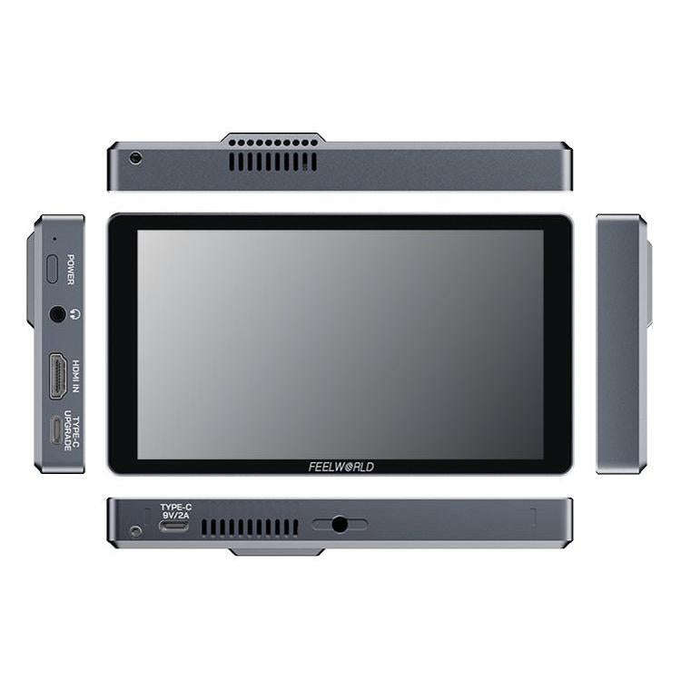 FEELWORLD P6XL 6.0 inch Aluminium Built-in Battery DSLR Camera Field Monitor Touch Screen 4K HDMI...