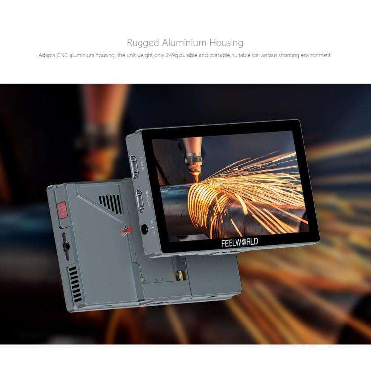 FEELWORLD P6X 5.5 inch Aluminium DSLR Camera Field Monitor Touch Screen 4K HDMI High Brightness 1...